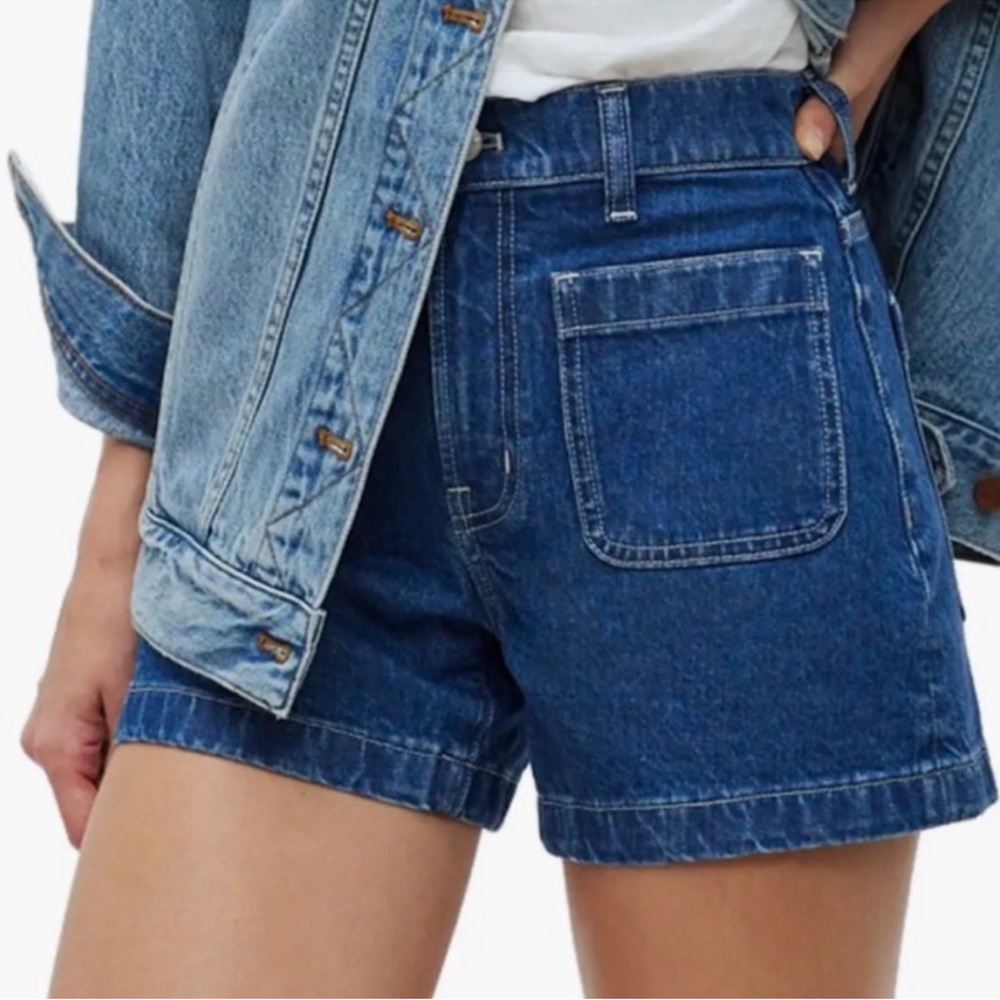 Madewell The High Rise Sailor Shorts